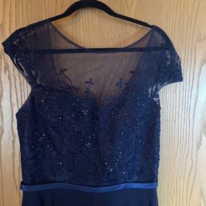 Mother of the bride mother of the groom navy gown